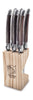 Style de vie Authenque Laguile Premium Line Steak Knives 6 pezzi Set, legno scuro