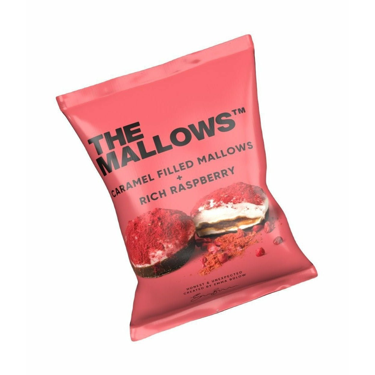 The Mallows Guimauves avec caramel remplissant une framboise riche, 11g