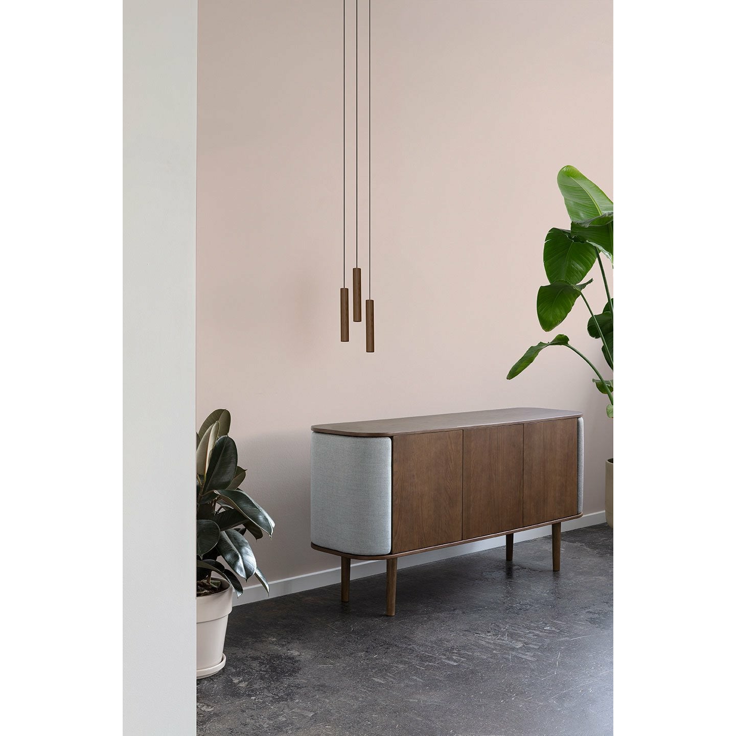 Umage Chimes Cluster Pendant, Dark Oak