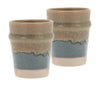 Villa Collection Evig Mug Set Of 2, Blue/Brown