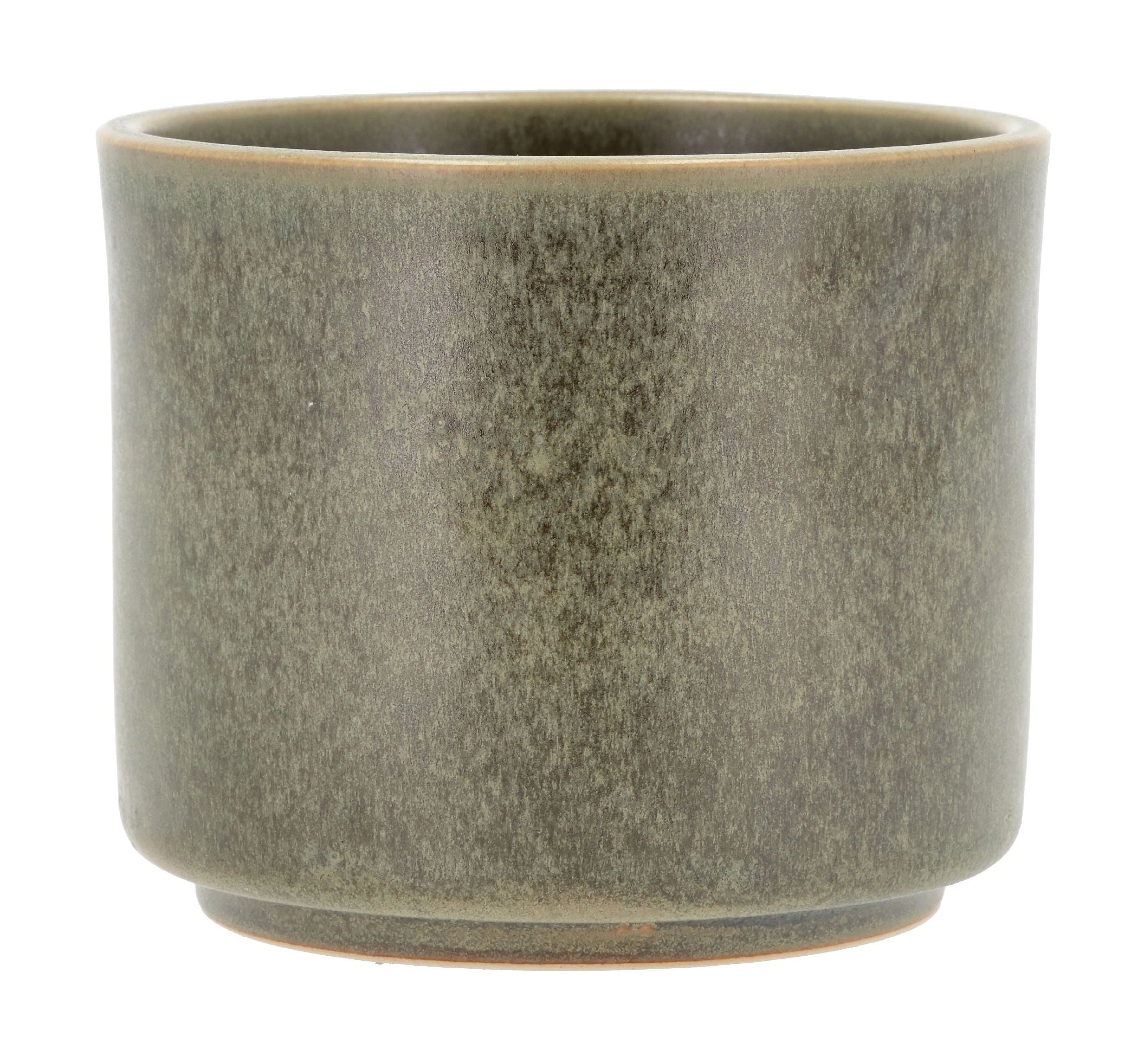 [product_category]-Villa Collection Leer Flowerpot ø 13 X 11 Cm, Green-Villa Collection-5722000313410-31341-VIL-1