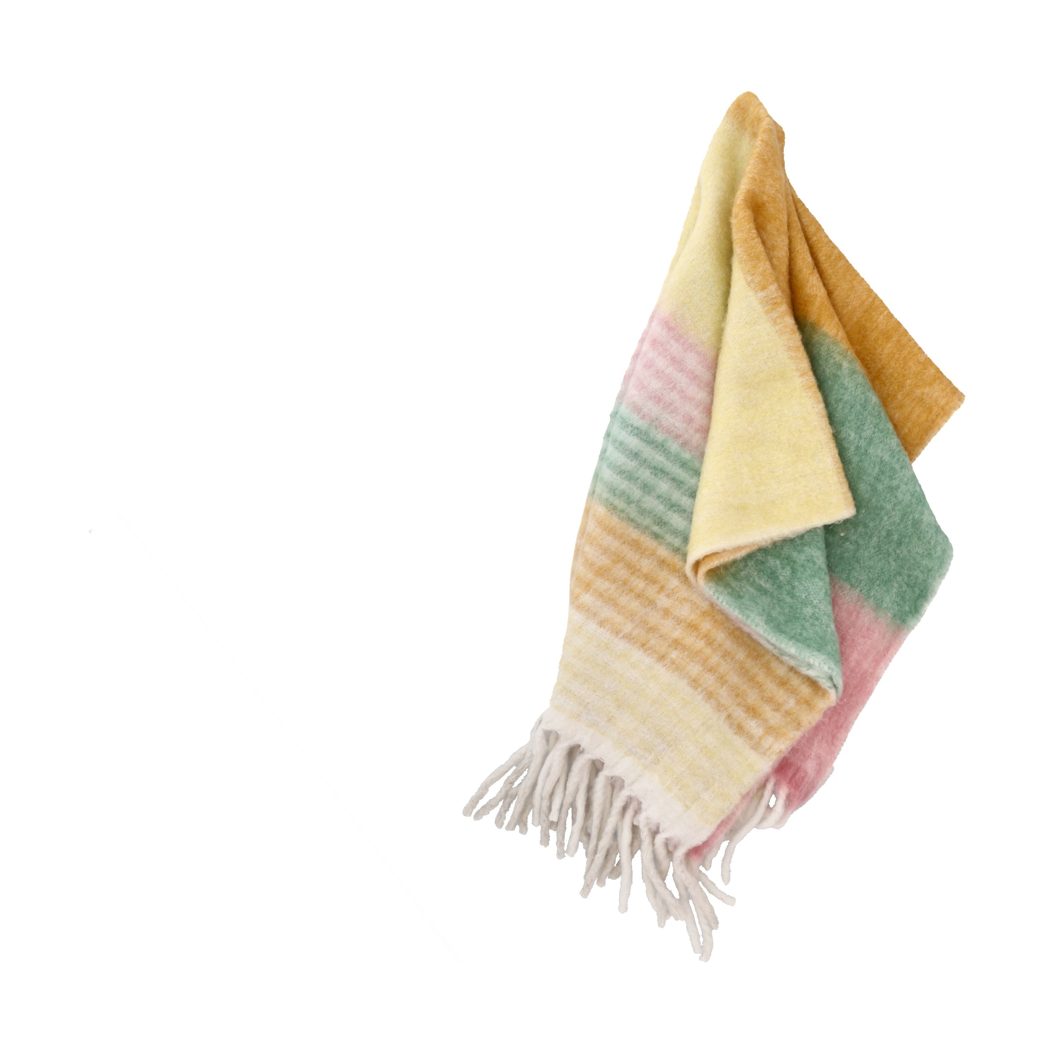 [product_category]-Villa Collection Styles Blanket, Pink/Green/Brown/Yellow-Villa Collection-5722000292142-29214-VIL-4