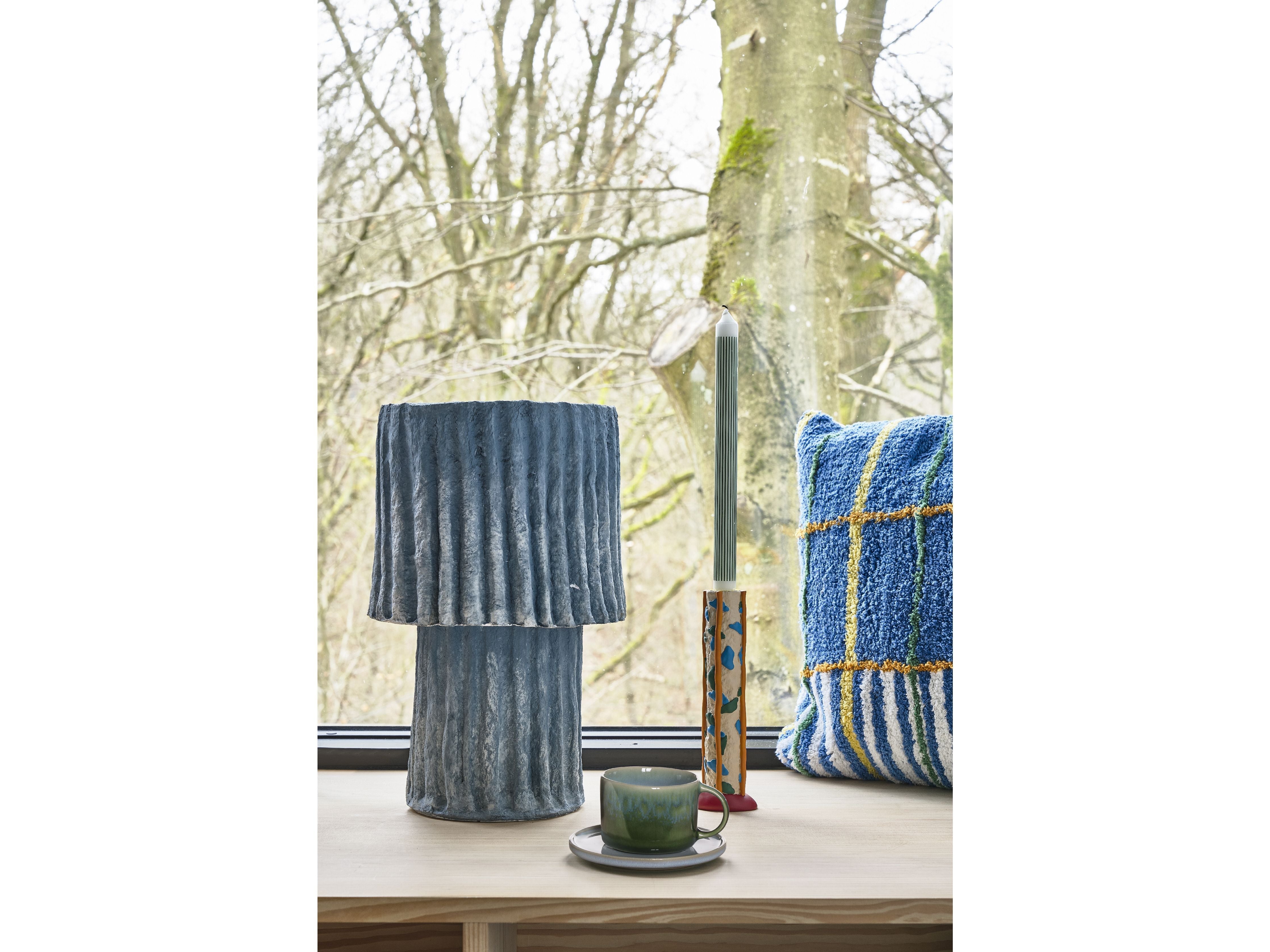 [product_category]-Villa Collection Styles Lamp ø 25 X 44 Cm, Blue-Villa Collection-5722000313472-31347-VIL-5