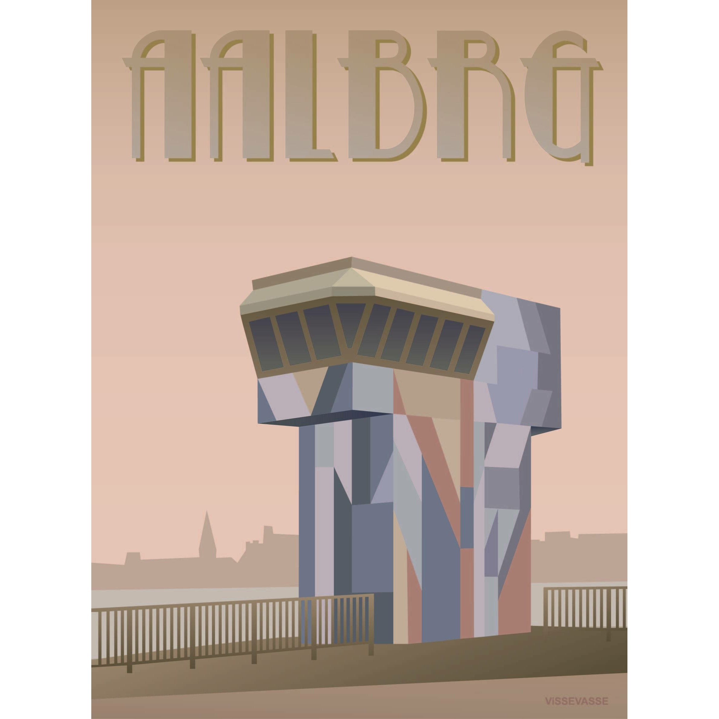 Vissevasse Aalborg Limfjord Brücke Poster, 30 X40 cm