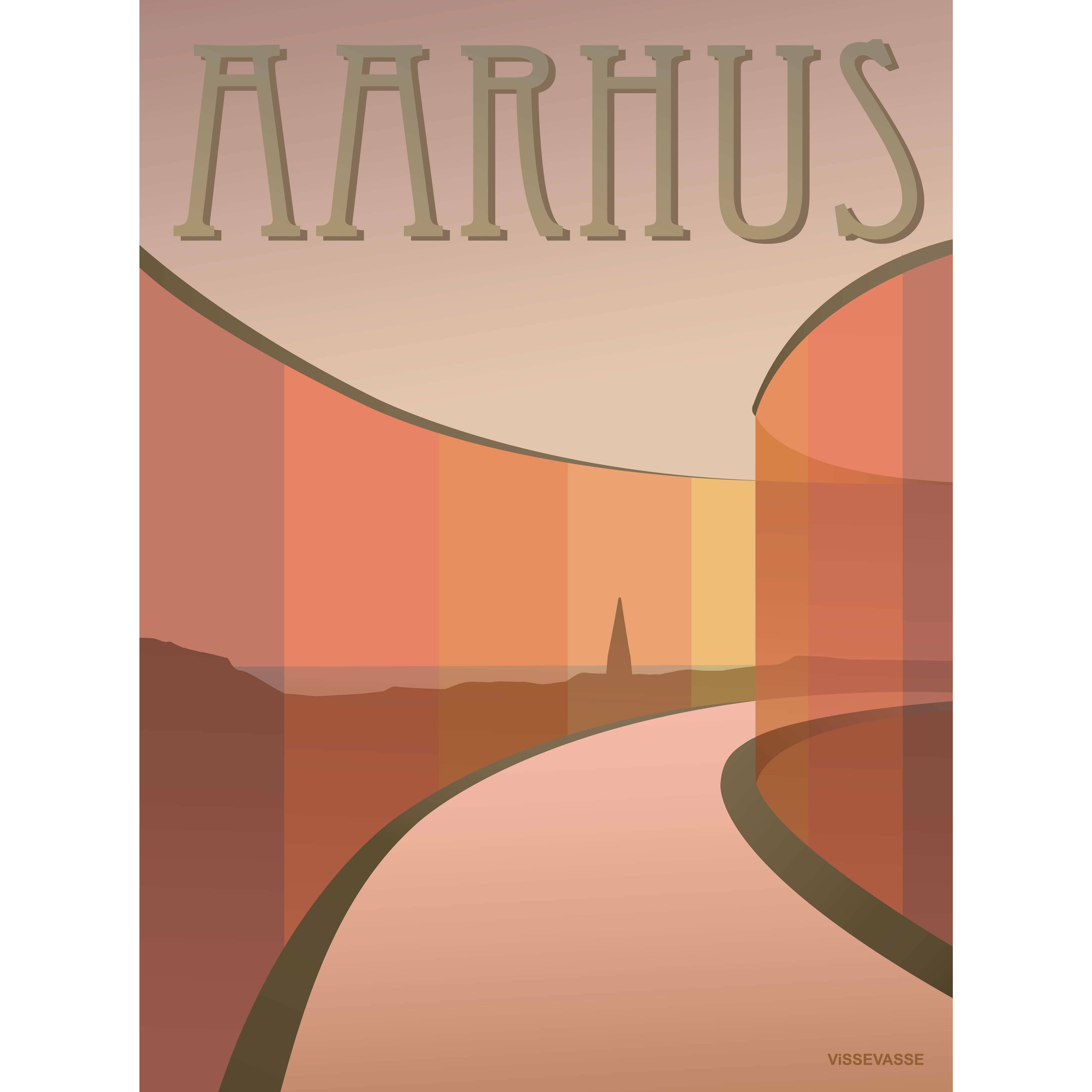 Vissevasse Aarhus Aros Poster, 30 x40 cm