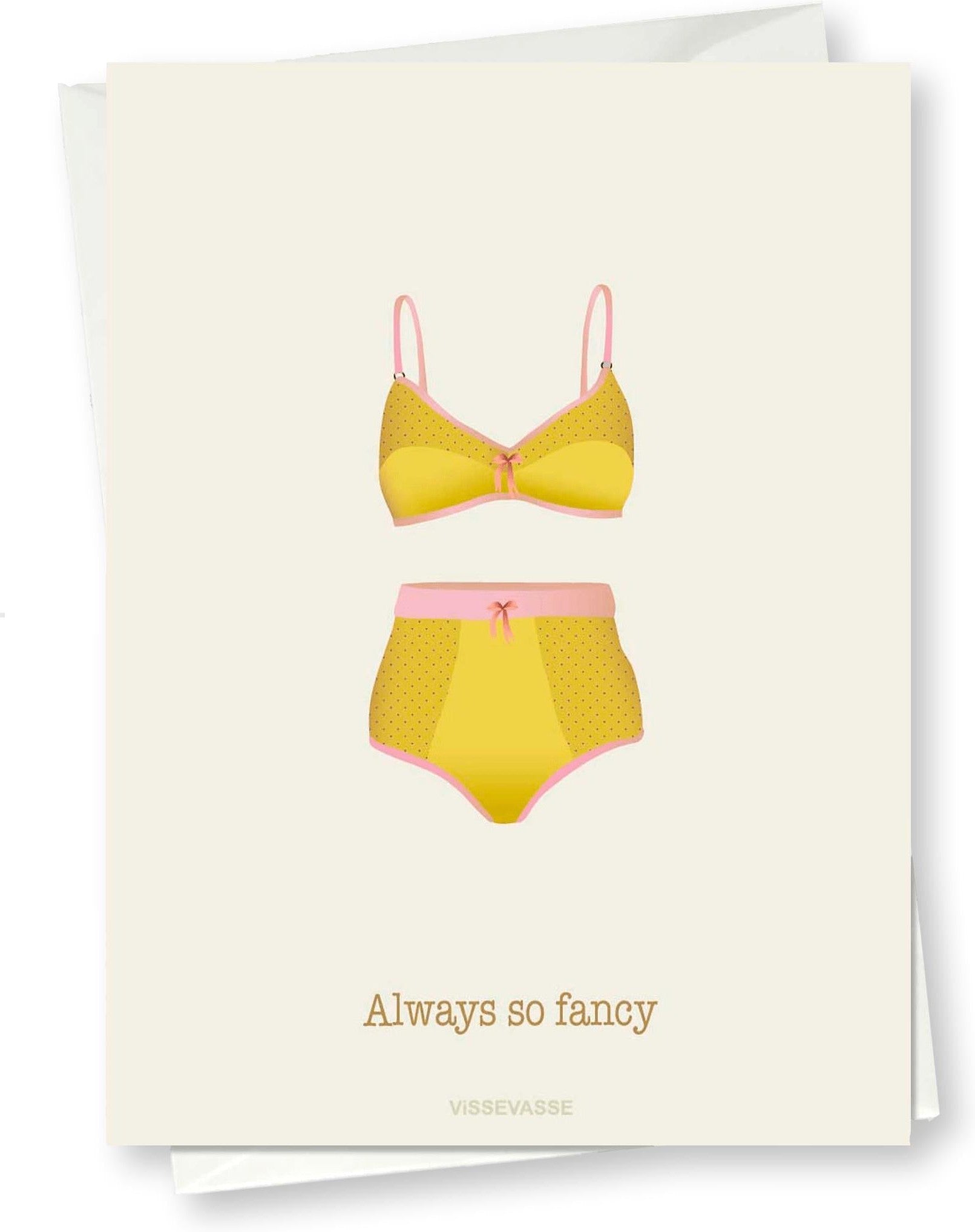 Vissevasse Always So Fancy Greeting Card, 10x15 Cm