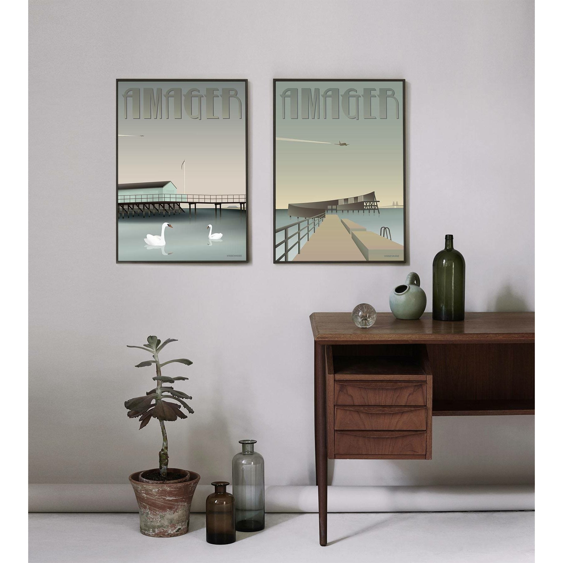 Vissevasse Amager The Snail Poster, 70 x100 cm