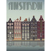  Amsterdamkanaalhuizen poster 50 x70 cm