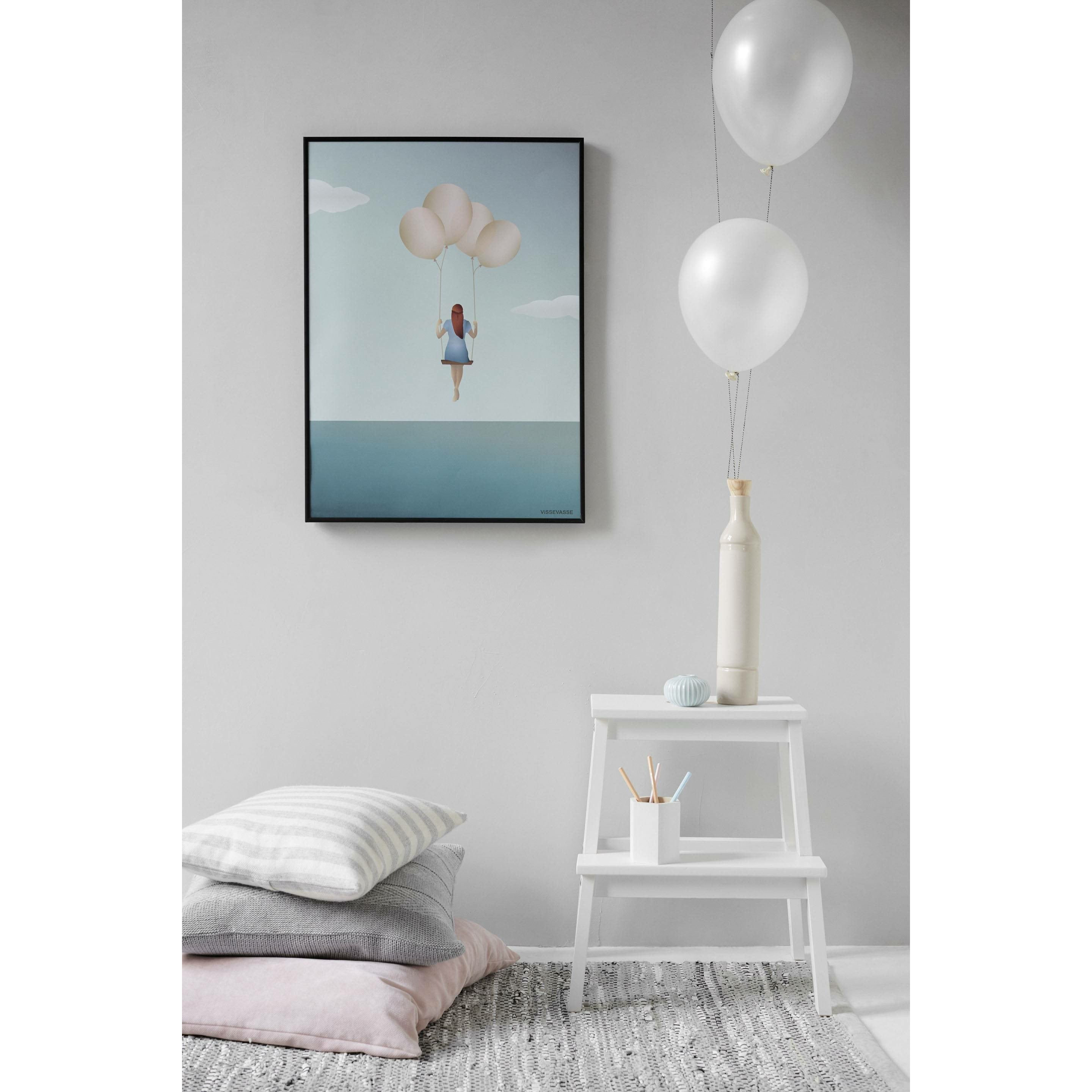 Vissevasse Balloon Dream -juliste, 70 x100 cm