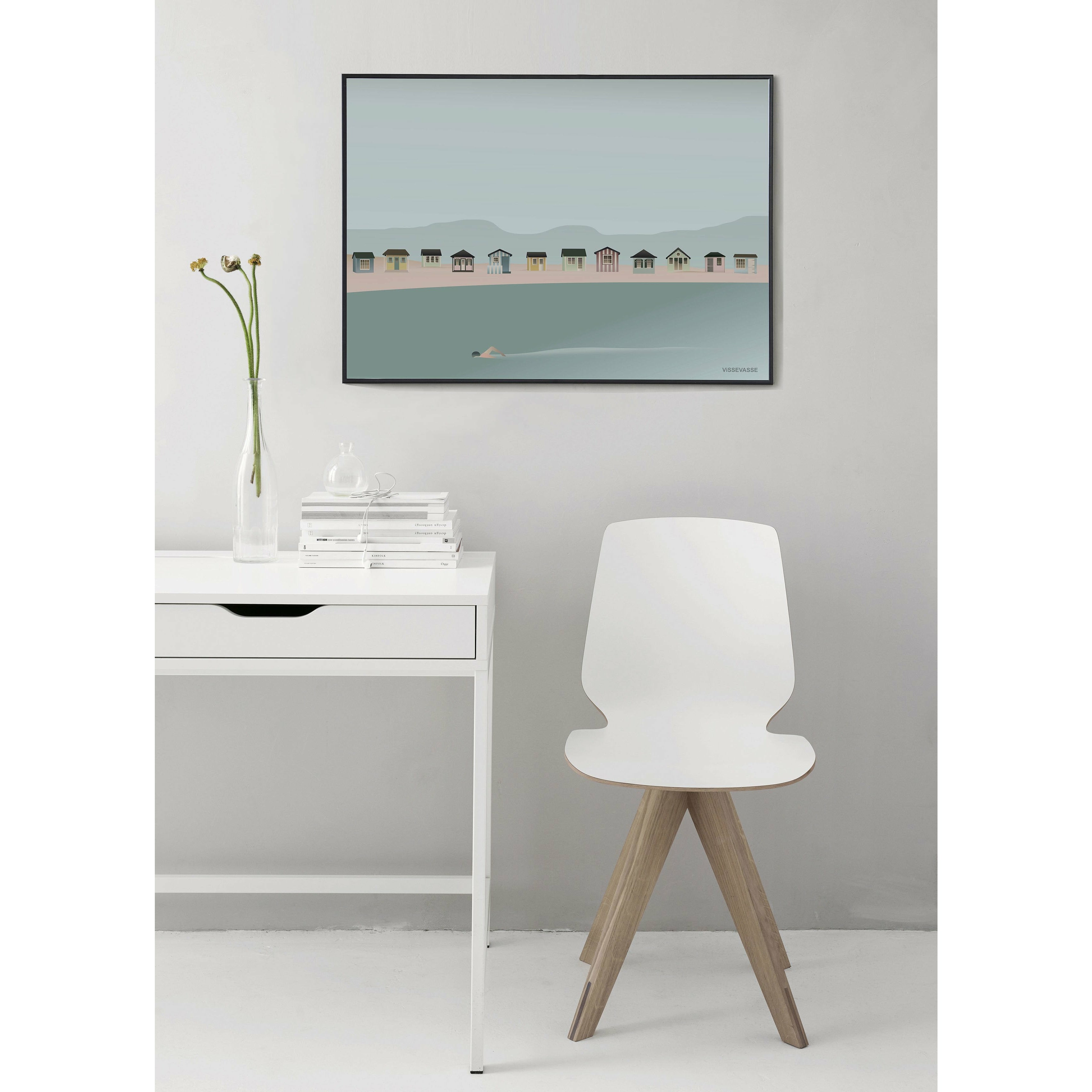 Poster costline di Vissevasse Beach Hut, 30 x40 cm