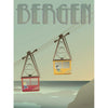  Bergen Seilbahn Poster 30 X40 cm