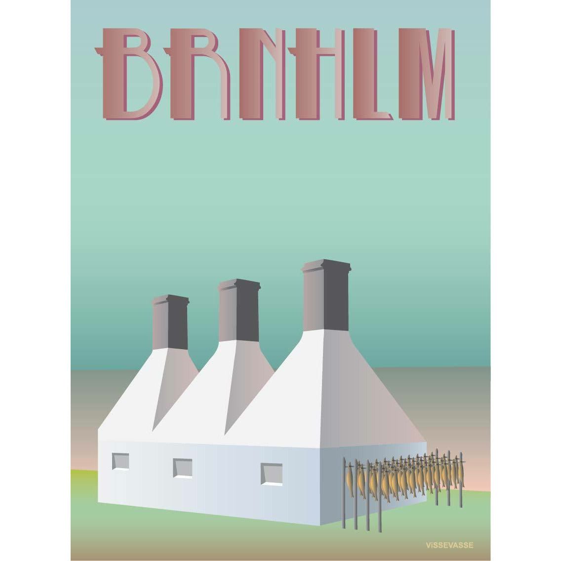 Vissevasse Affiche de Bornholm Smokehouse, 50 x70 cm