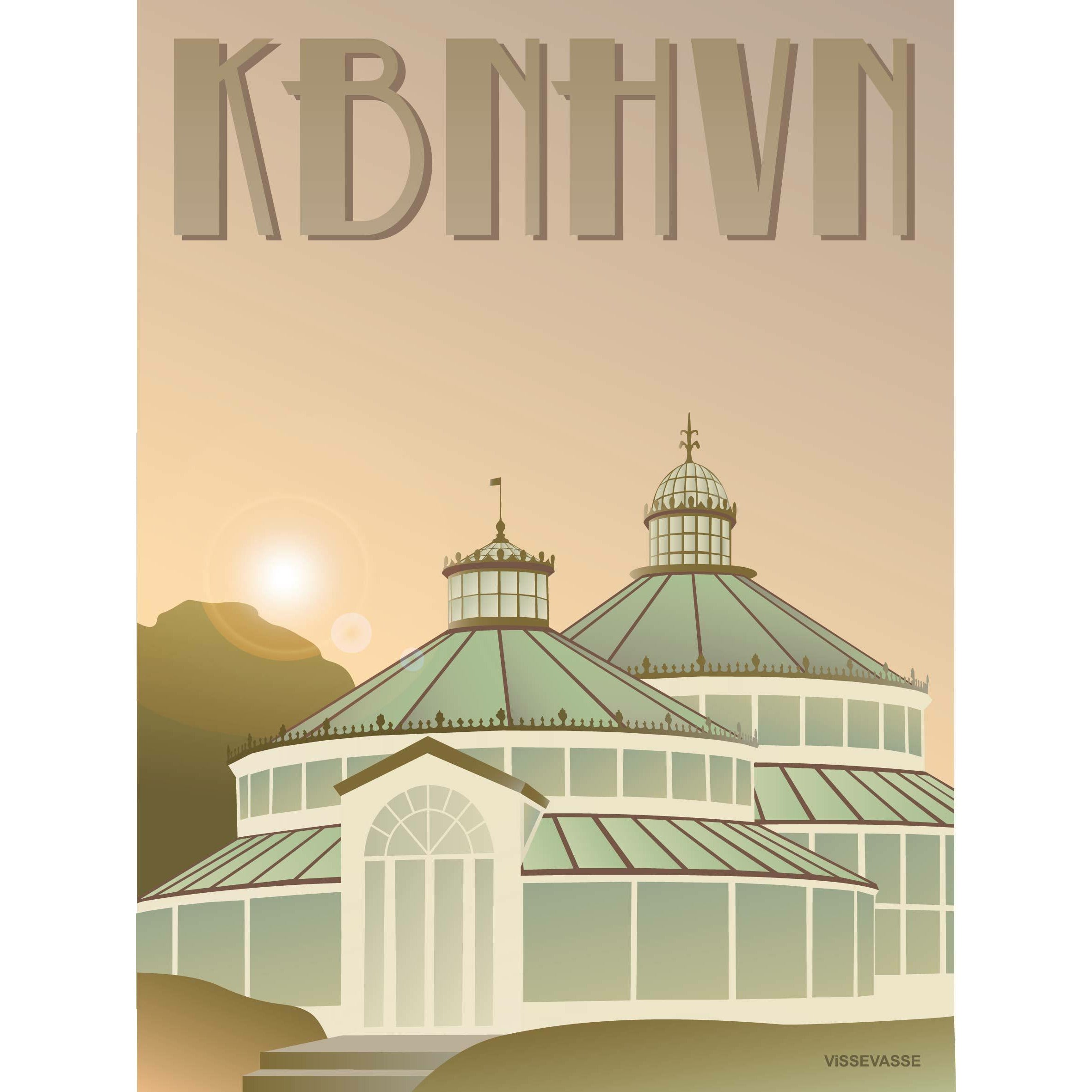 Vissevasse Kopenhagen botanische tuinposter, 30 x40 cm