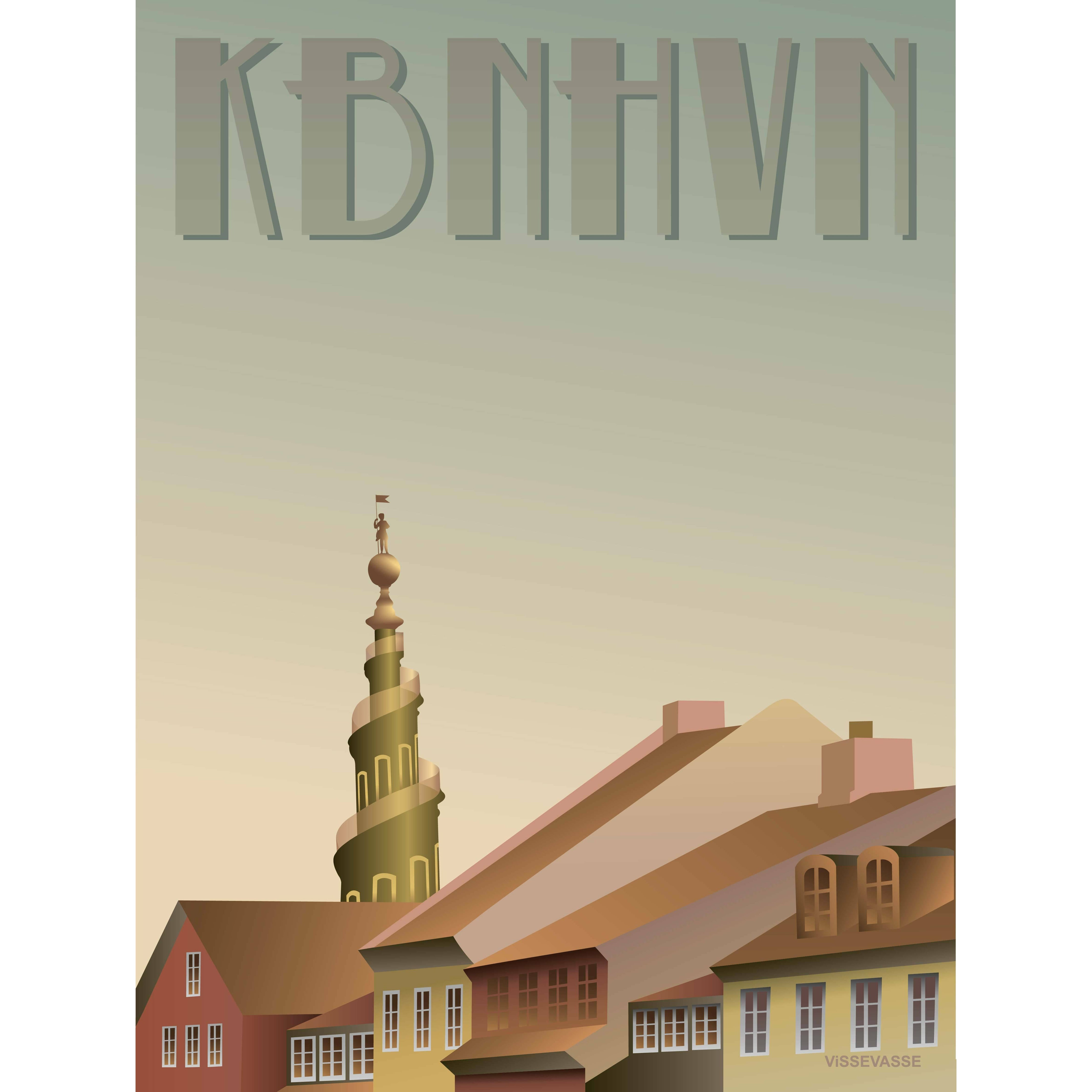 Vissevasse Kopenhagen Christianshafen Poster, 30 X40 Cm