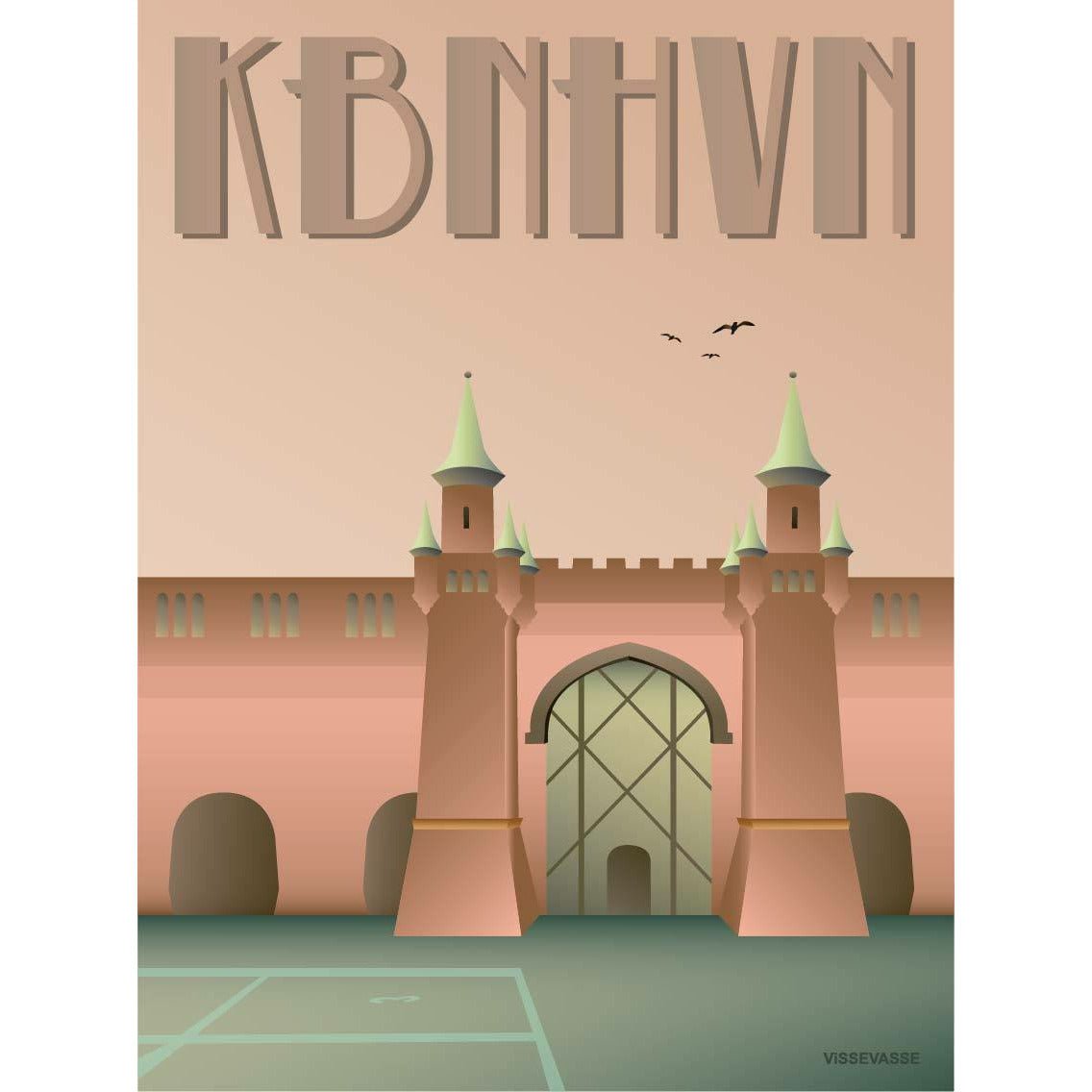 Vissevasse Kopenhagen Skydebanehaven -poster, 30 x40 cm