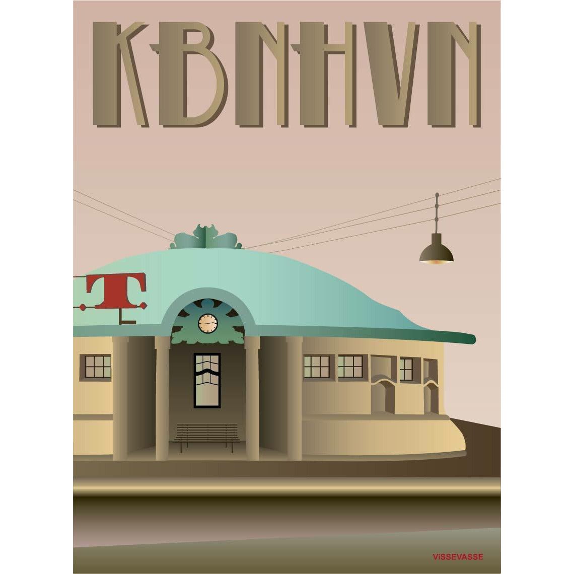 Vissevasse Københavns trekantplakat, 50 x70 cm