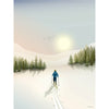 Vissevasse Cross Country Skiing Poster, 30x40 Cm