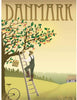 Vissevasse Dänemark Apfelbaum Poster, 15 X21 Cm