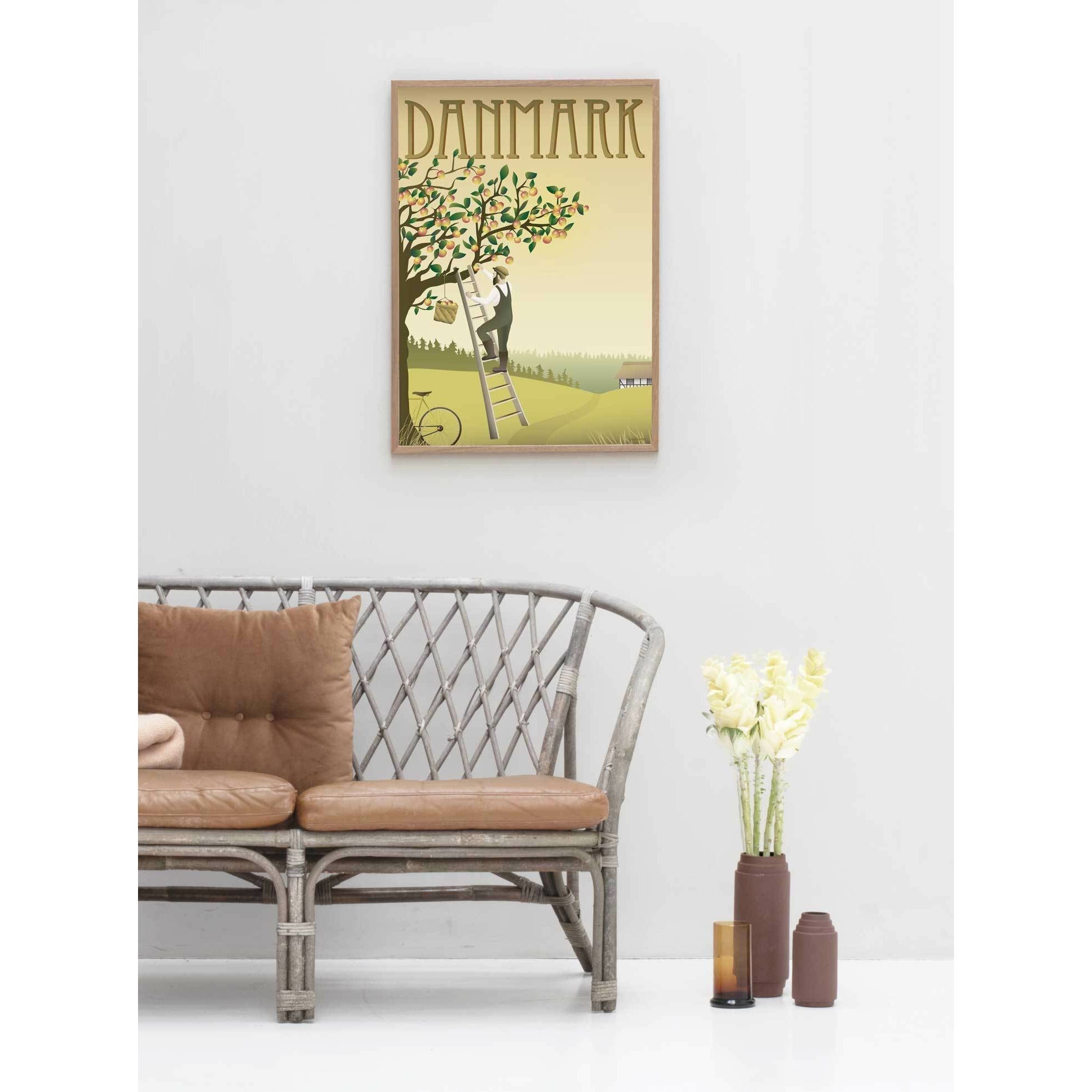 Vissevasse Danimarca poster di Apple Tree, 30 x40 cm