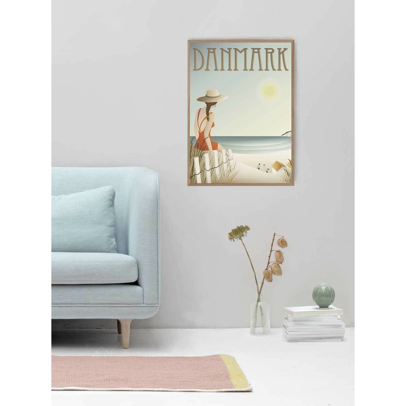 Vissevasse Denemarken Beach Poster, 30 x40 cm