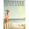  Affiche de la plage du Danemark 50 x70 cm