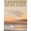 Vissevasse Danmark Black Sun Plakat, 50 x70 cm