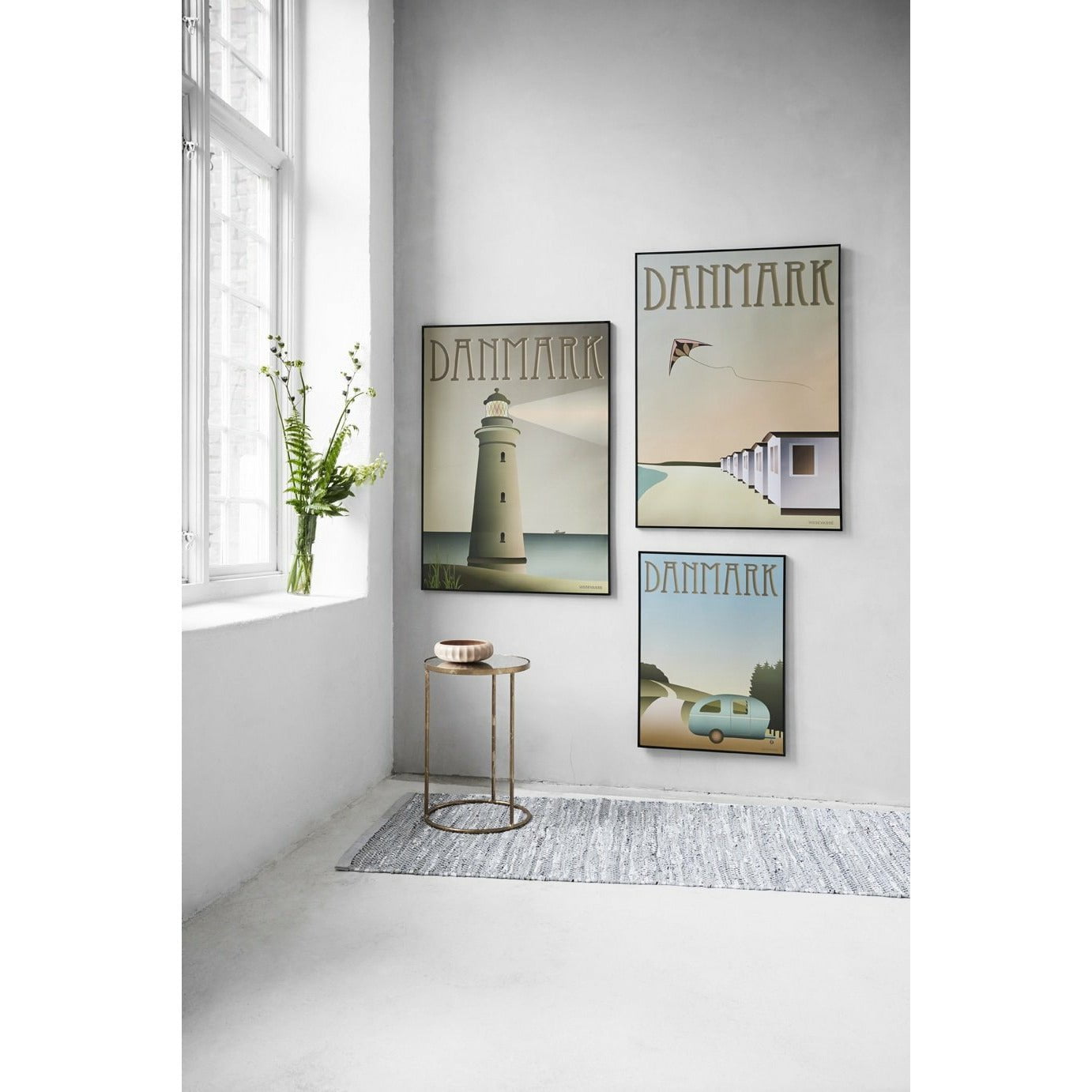 Vissevasse Danmark campingplakat, 50 x70 cm