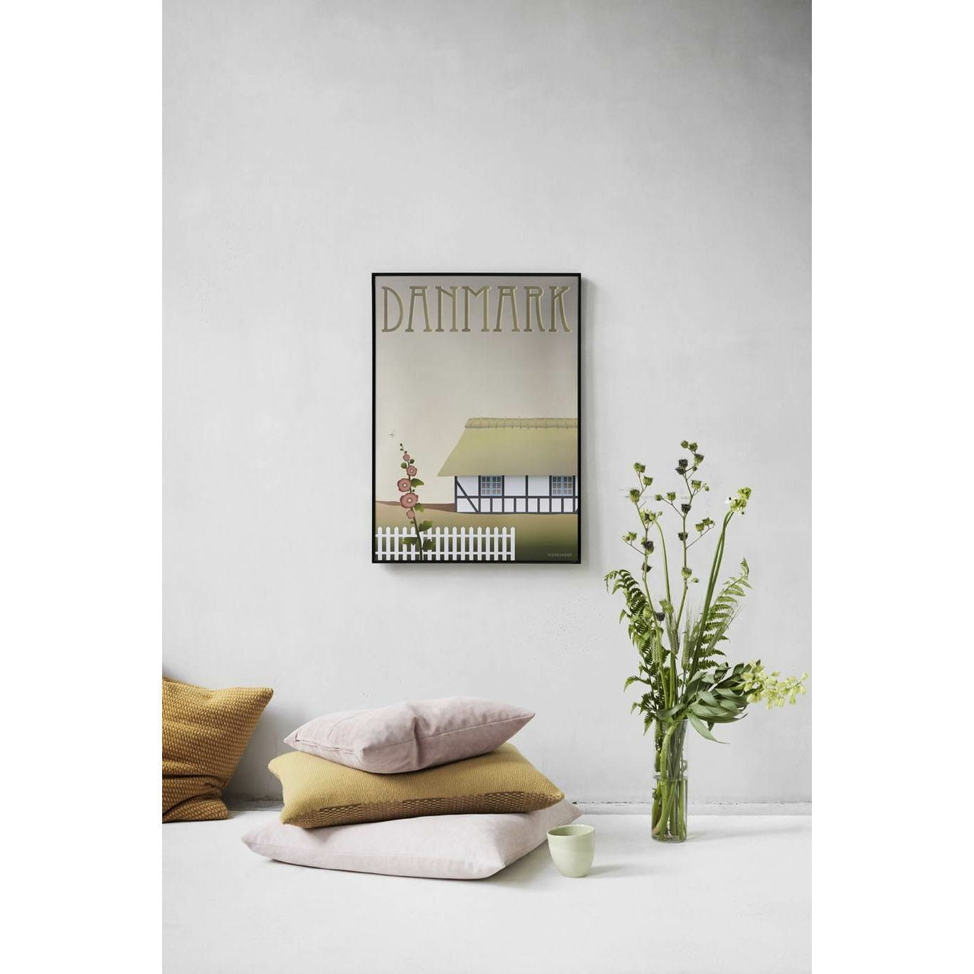 Vissevasse Denemarken Farmhouse Poster, 50 x70 cm