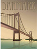 Vissevasse Danemark Lillebælt Bridge Affiche, 15 x21 cm