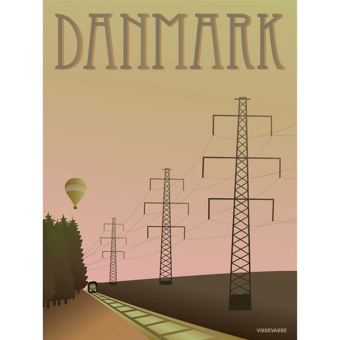 Vissevasse Denemarken Mast Poster, 30 x40 cm