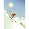  Downhill Skiing Poster 30x40 cm