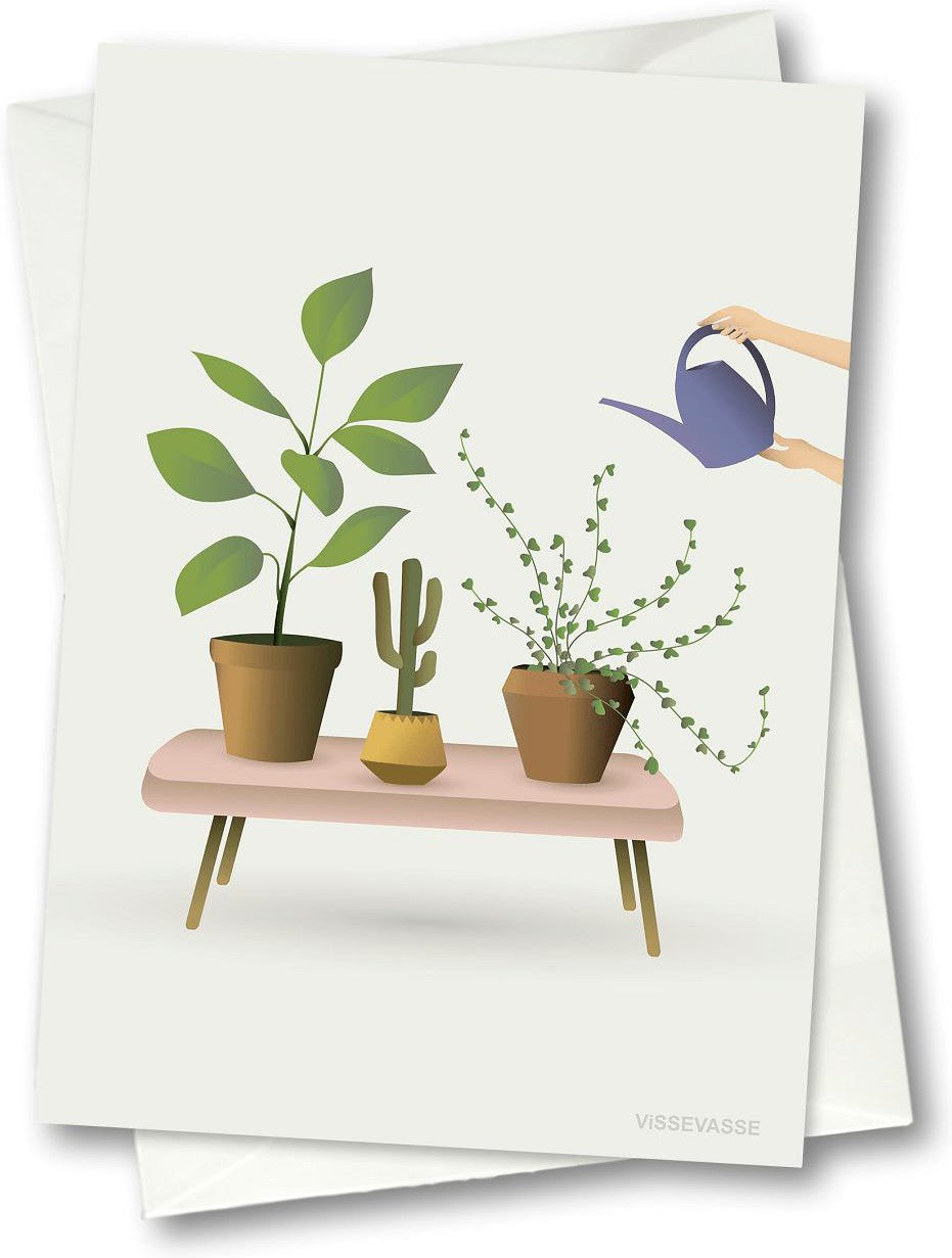 Tarjeta de felicitación de plantas de cultivo de Vissevasse, 10,5x15 cm