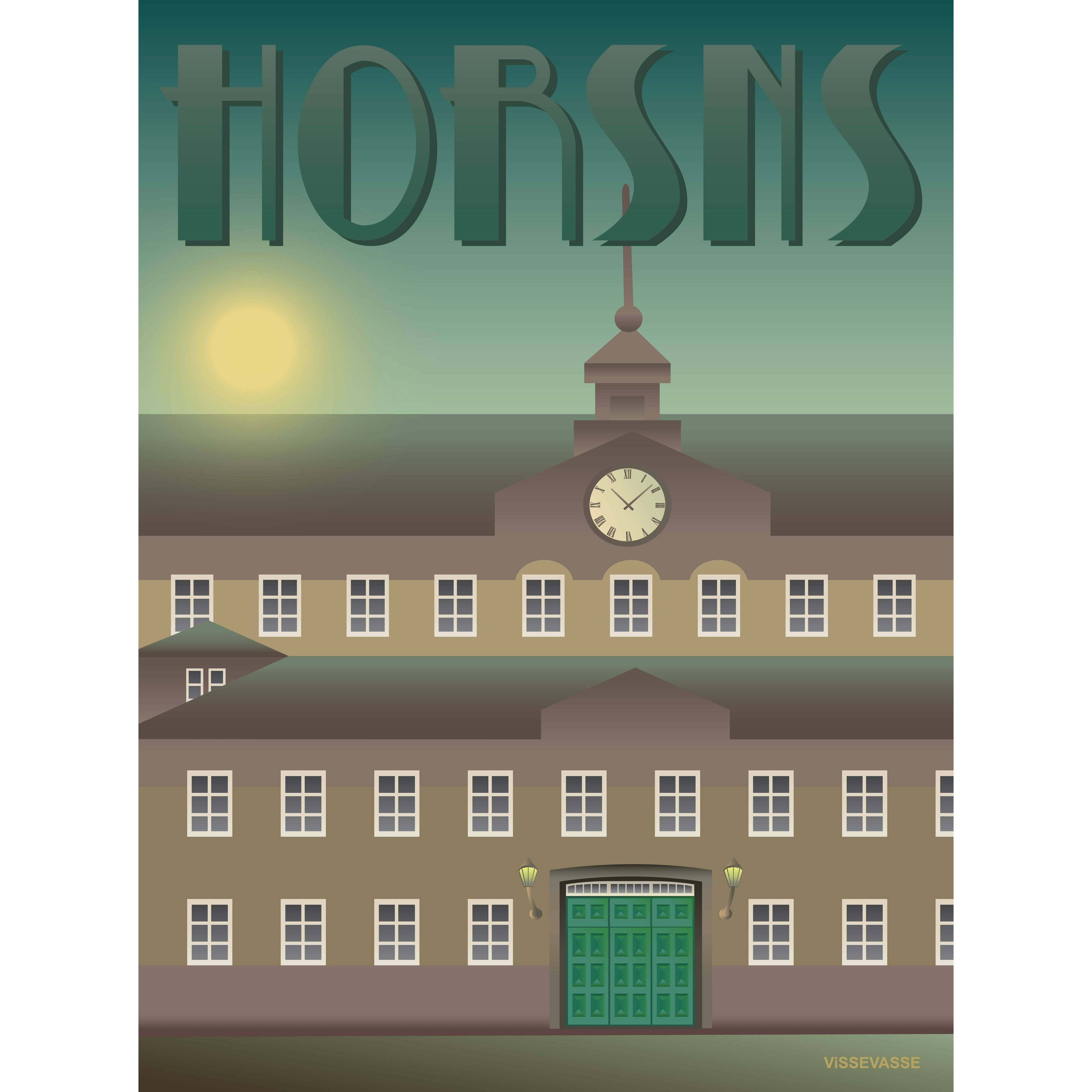 Vissevasse Affiche de la prison de Horsens, 30 x40 cm