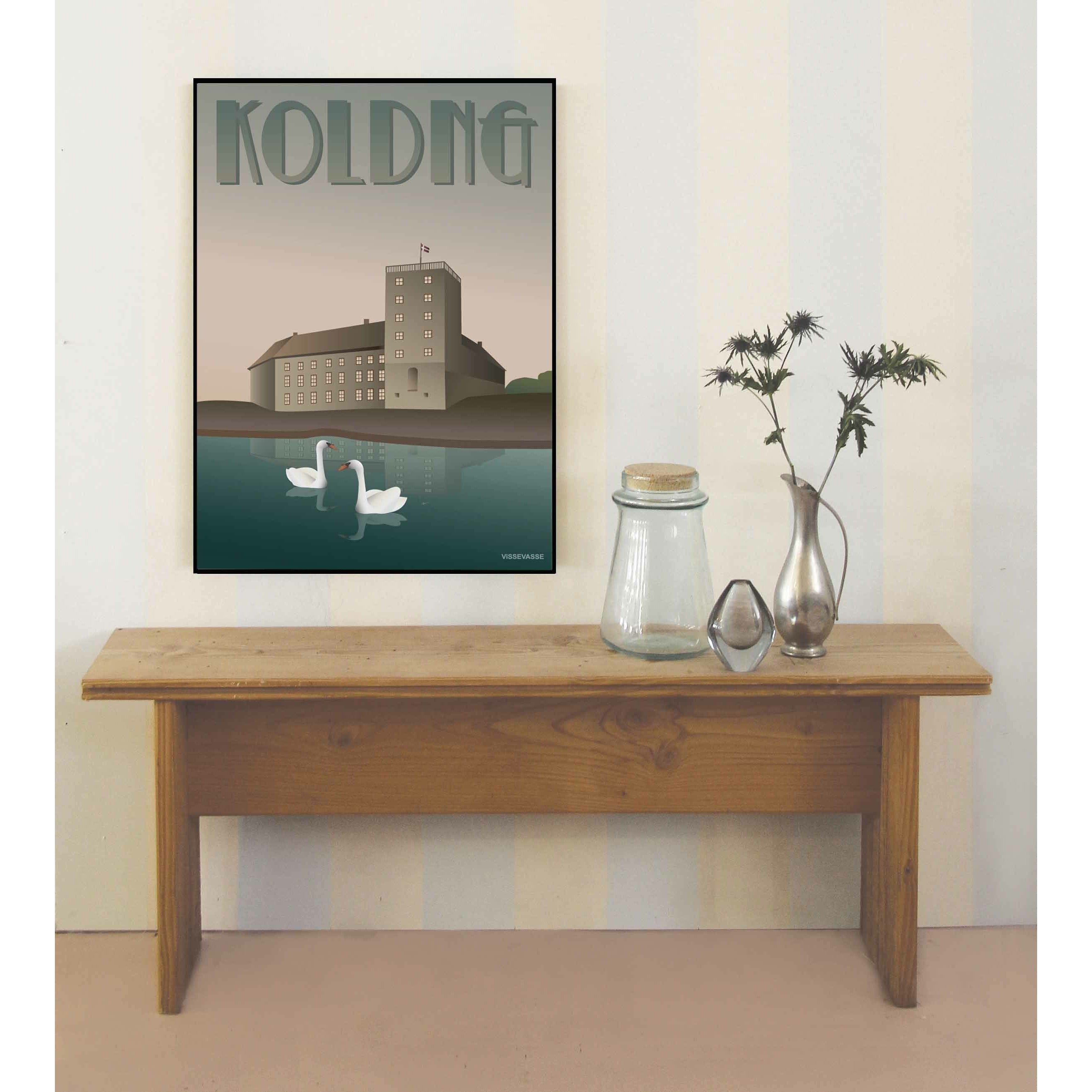 Vissevasse Kolding Koldinghaus plakat, 30 x40 cm