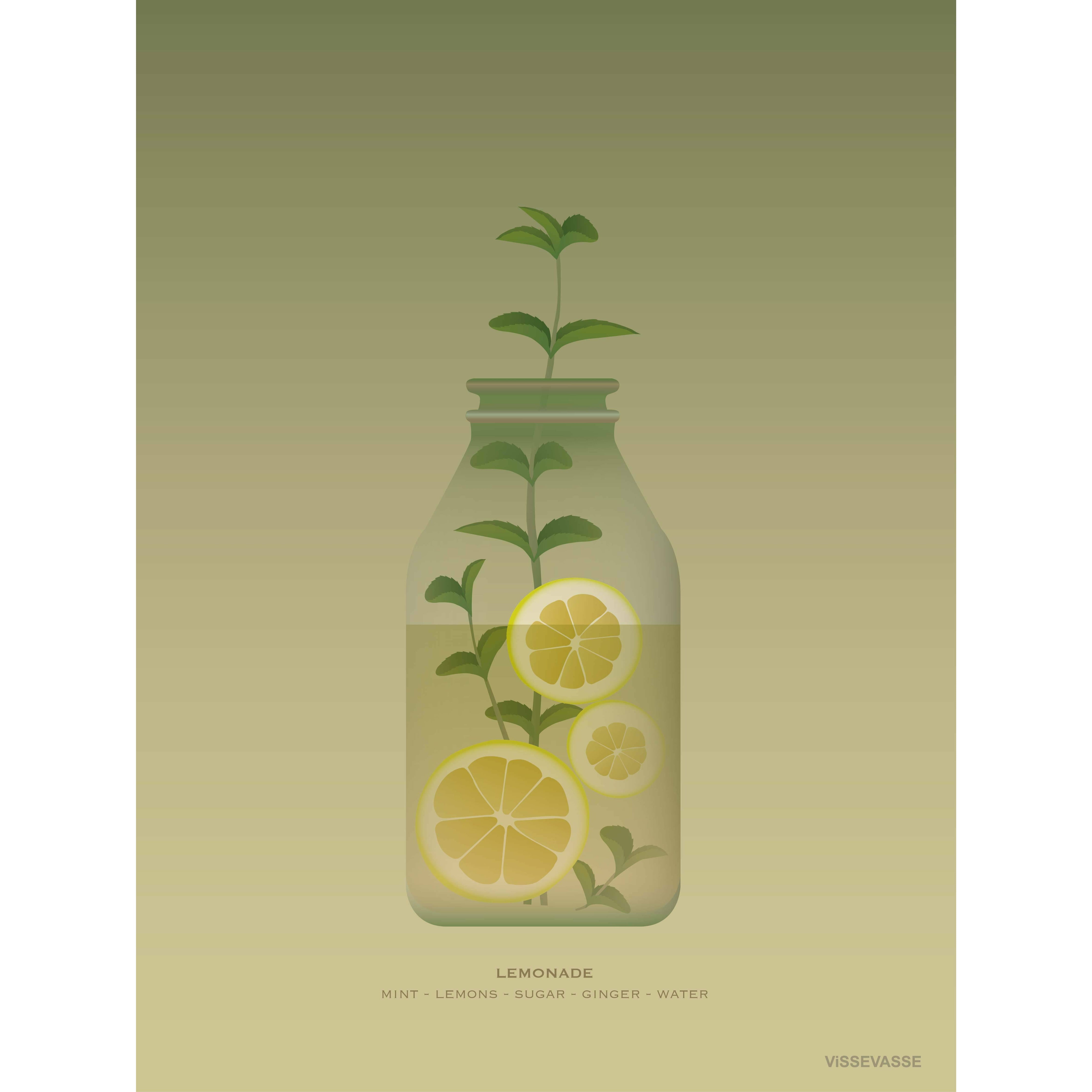 Vissevasse Affiche de limonade, 30 x40 cm