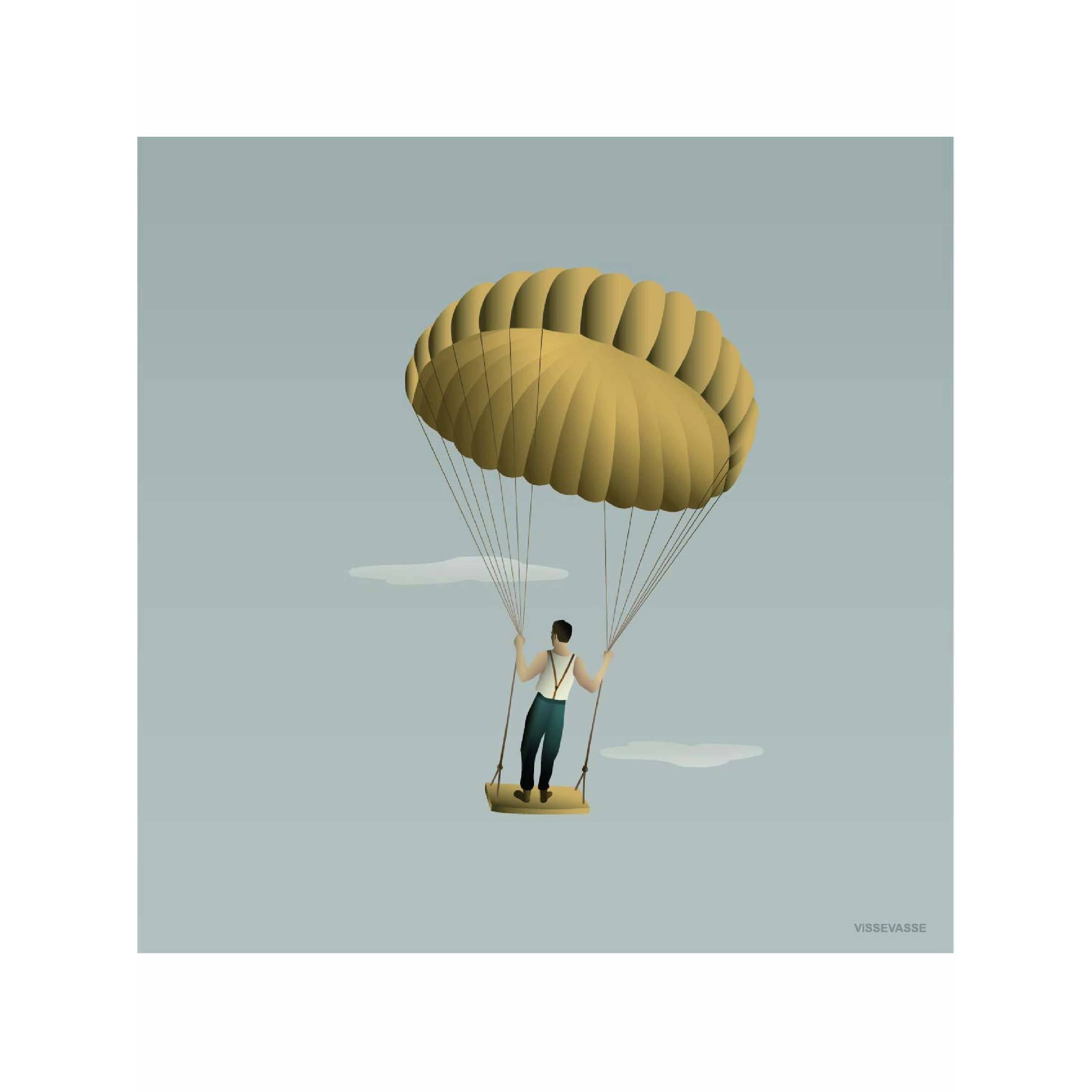 Vissevasse Man in the Sky Poster, 40 x40 cm