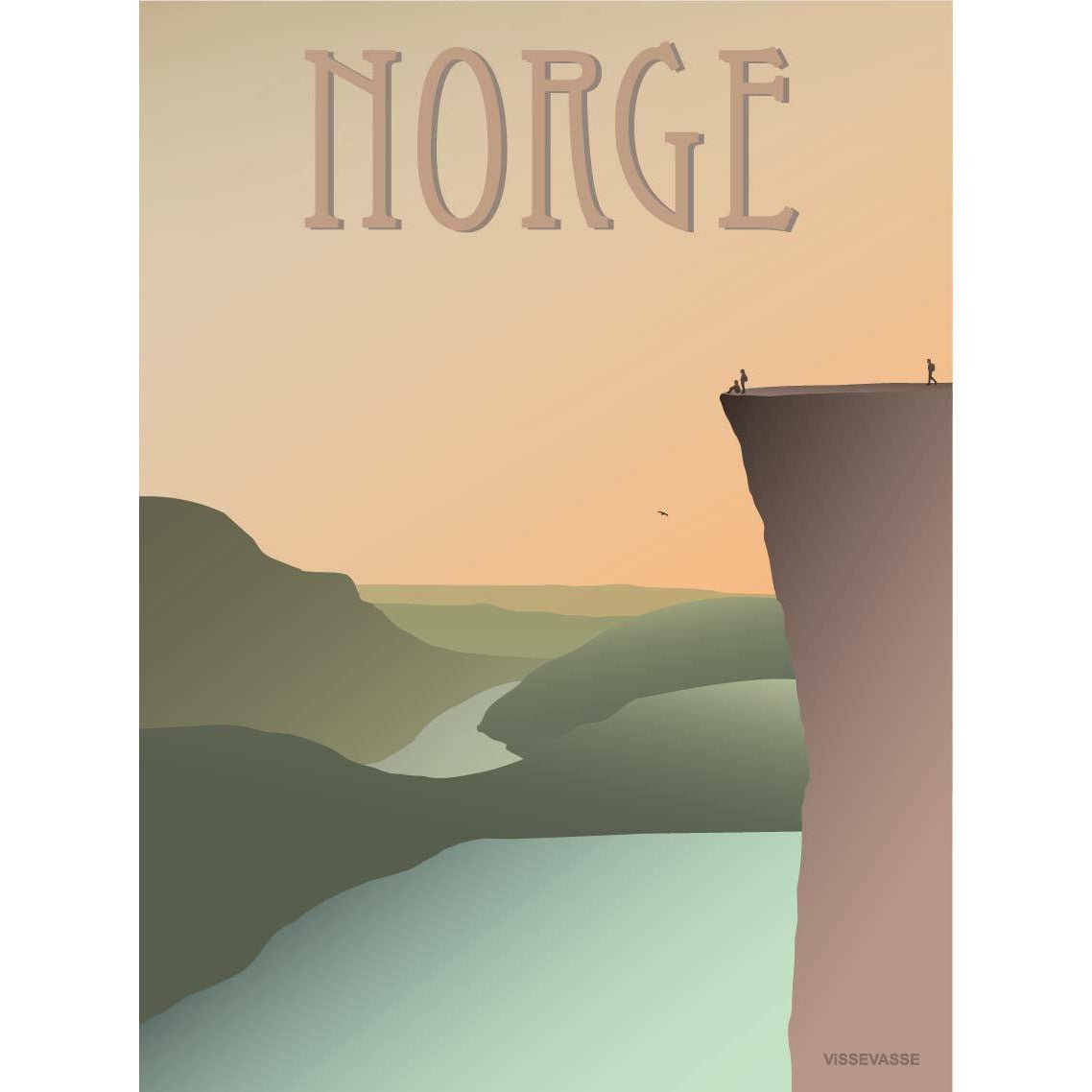 Vissevasse Norge prædikestolrockplakat, 70 x100 cm