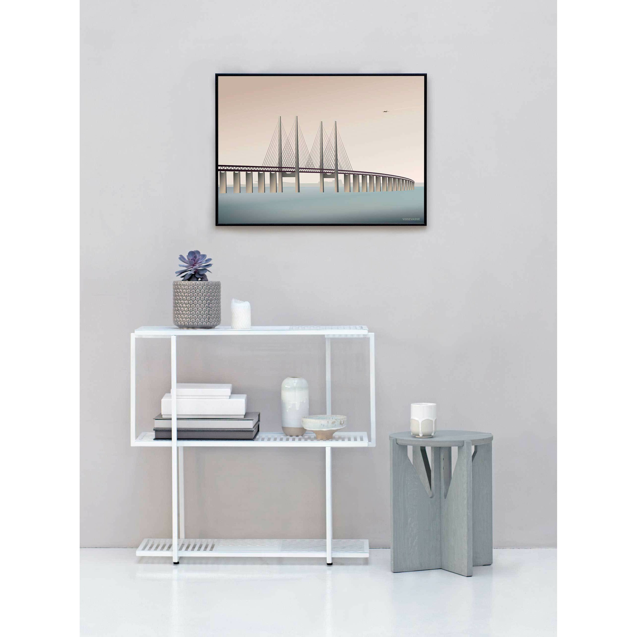 Vissevasse Øresund Bridge Poster, 30 x40 cm