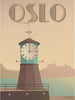 Vissevasse Oslo Aker Brücke Poster, 15 X21 Cm