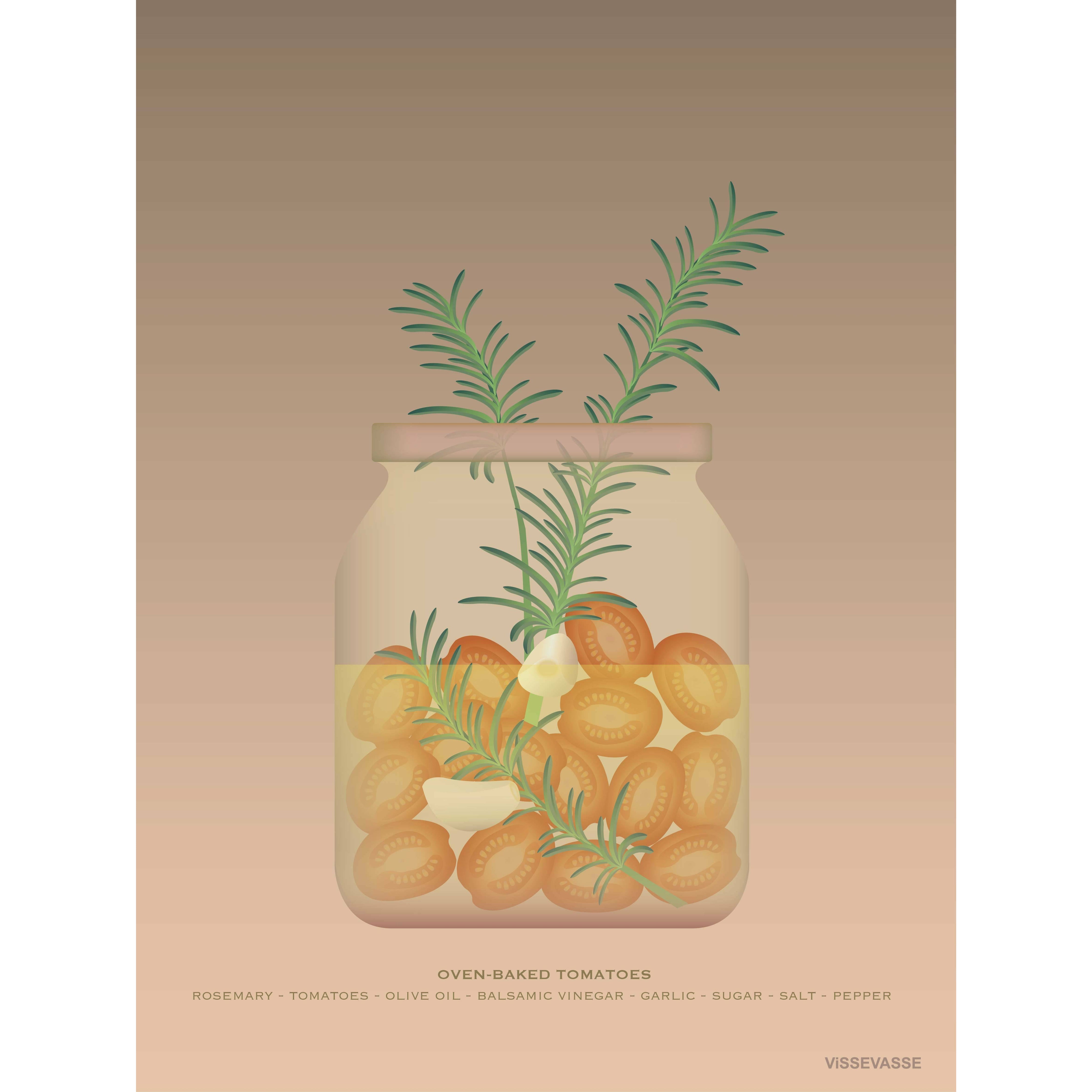 Vissevasse Oven Baked Tomatoes Poster, 50 X70 Cm