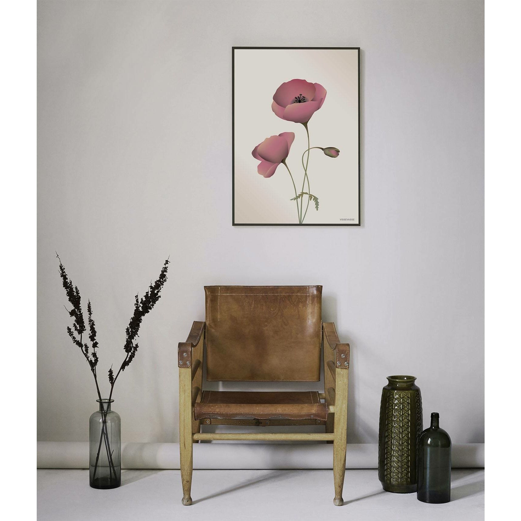 Vissevasse Poppy -poster 50 x70 cm, meringue