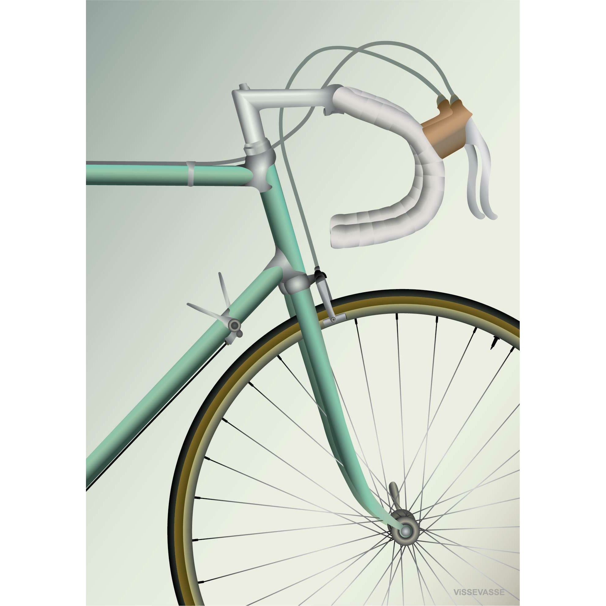 Vissevasse Road Bike veggspjald, 50 x70 cm