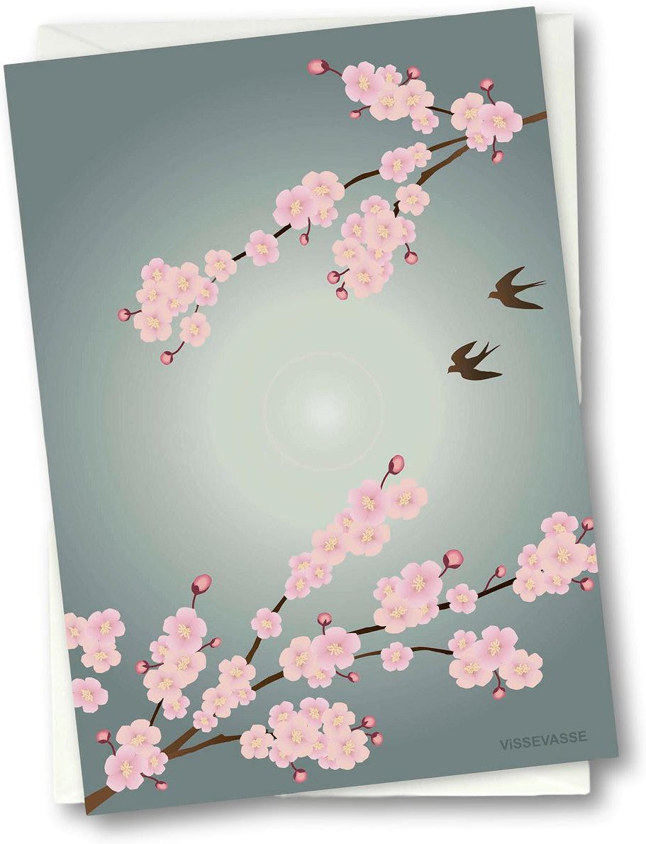 Vissevasse Sakura Greeting Card, 10,5x15cm