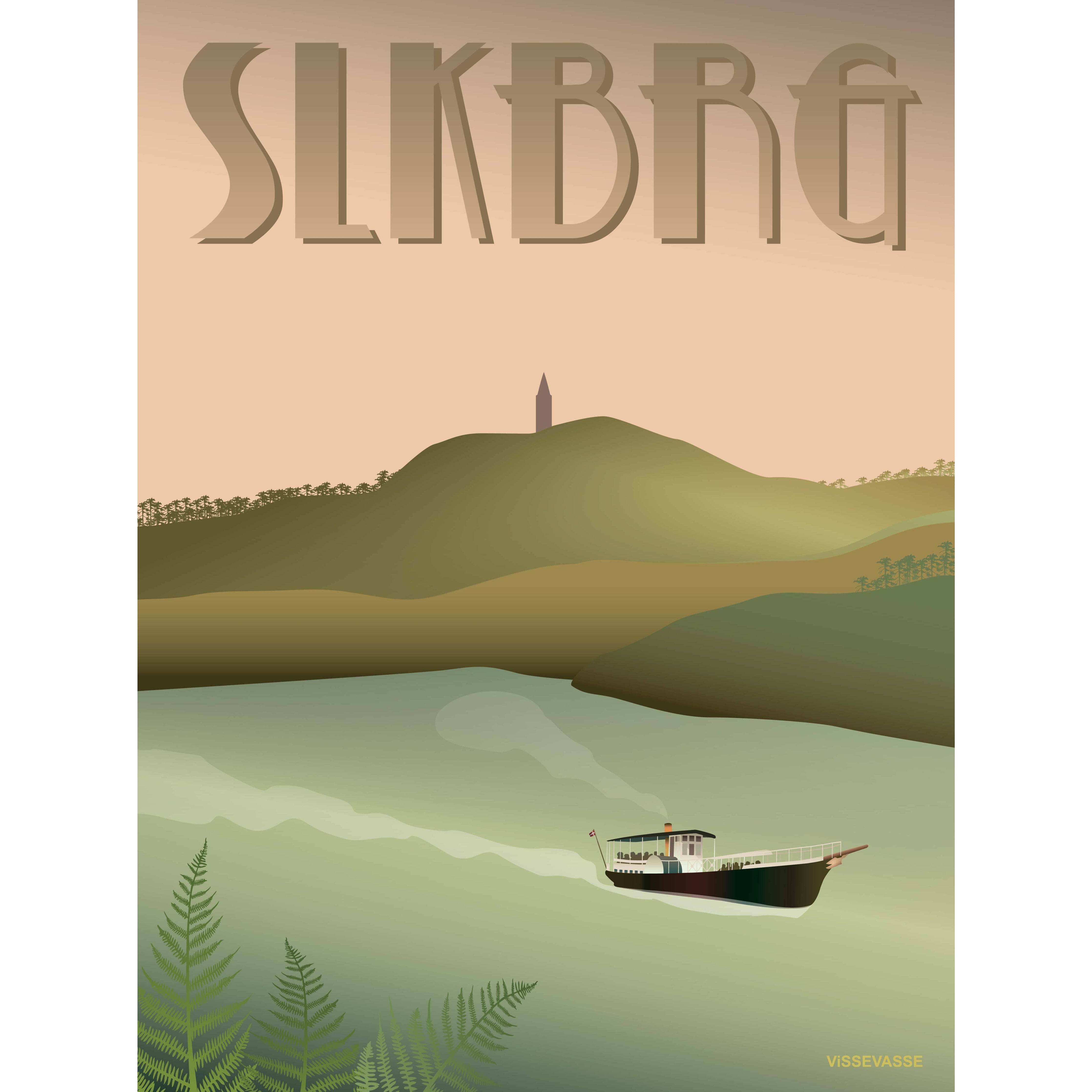 Vissevasse Affiche de Silkeburg Hjejlen, 50 x70 cm