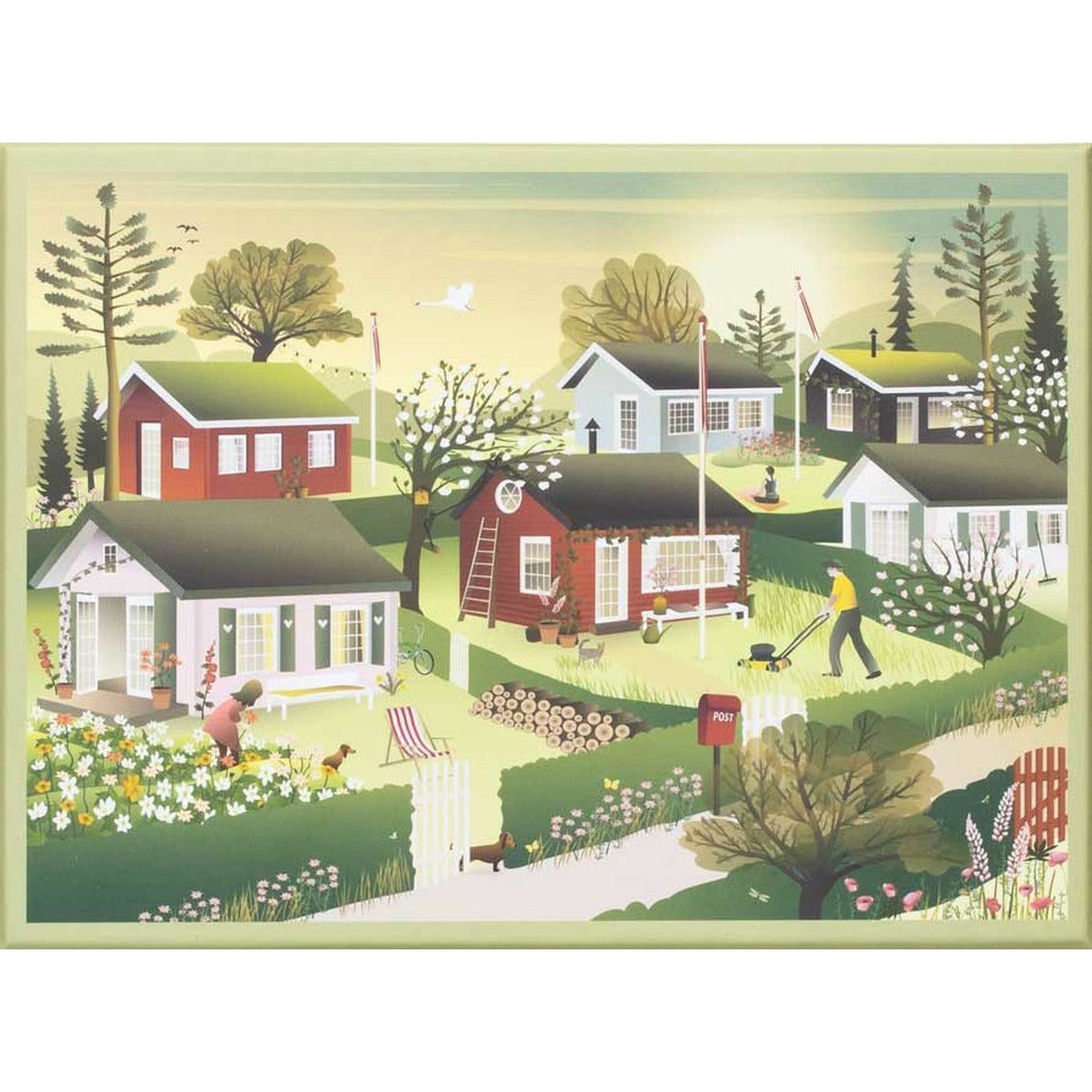 Vissevasse Puzzle de petites maisons avec 1000 pièces