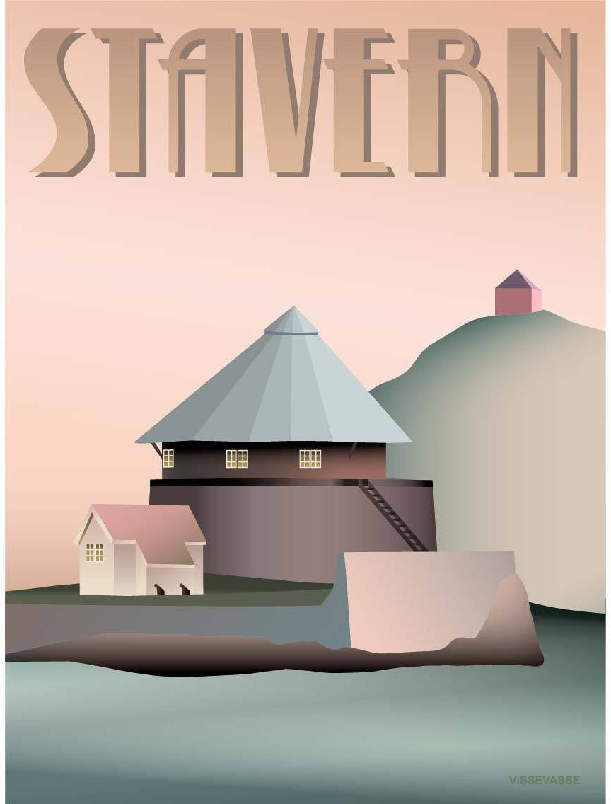 Vissevasse Stavern Zitadelle Poster, 15 X21 Cm