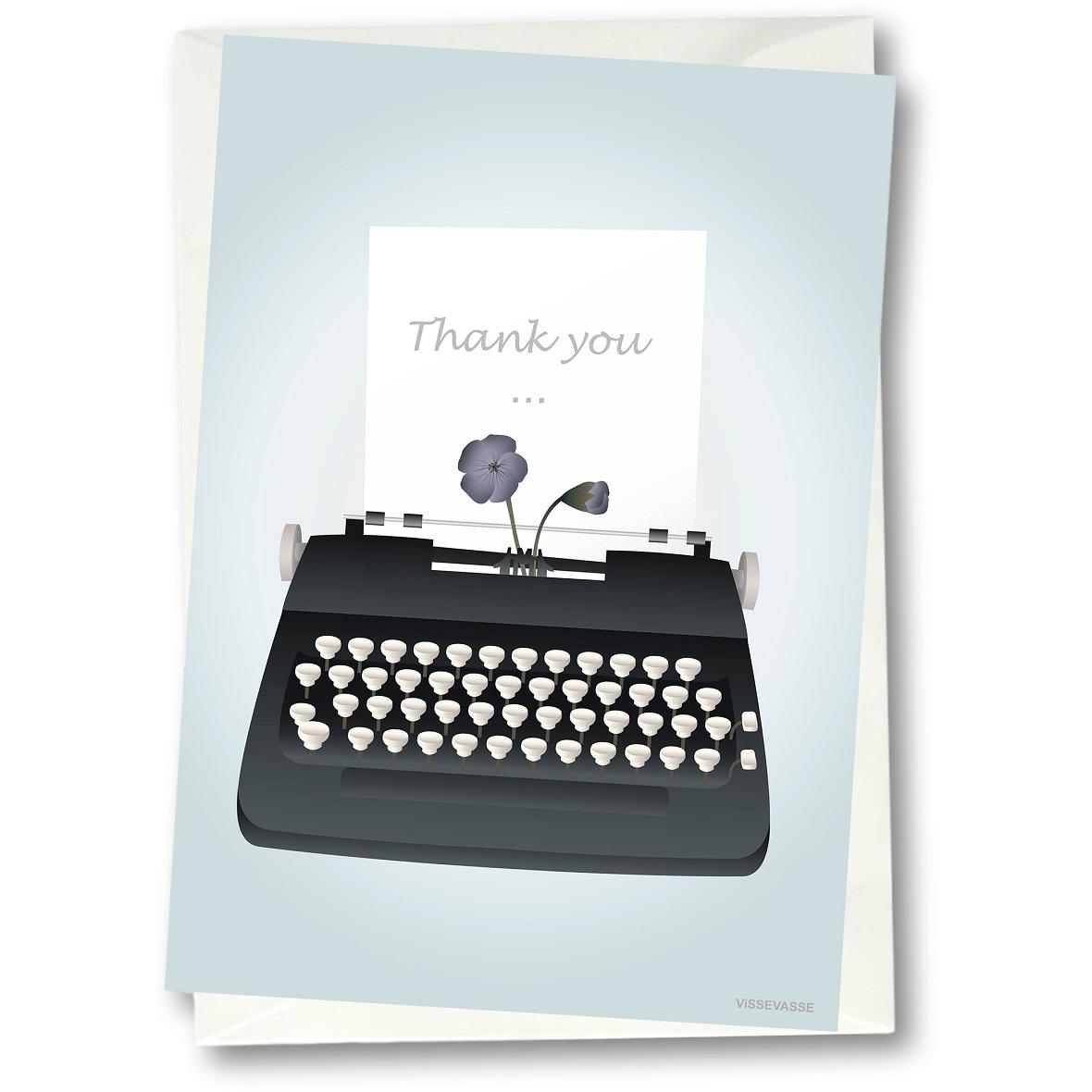 Vissevasse Thank You Greeting Card, 15 X21 Cm