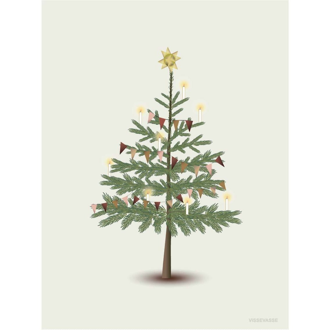 Vissevasse The Christmas Tree Poster, 30 x40 cm