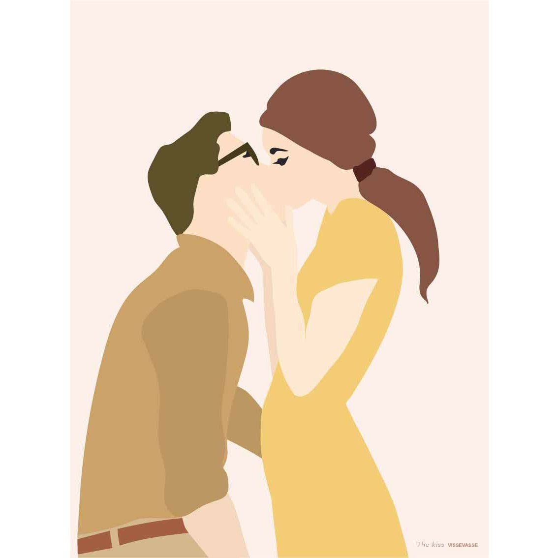 Vissevasse The Kiss Poster, 30 x40 cm