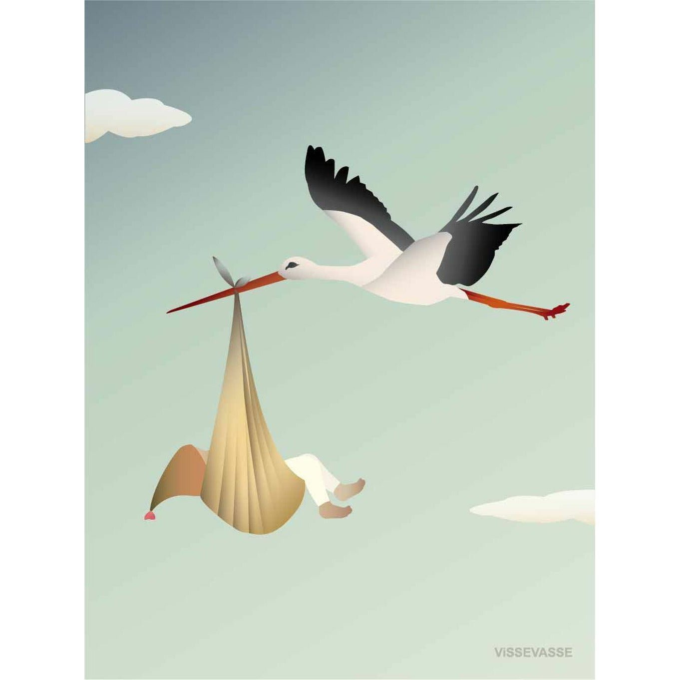 Vissevasse The Stork Unisex Card